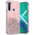 Etui do Xiaomi Redmi Note 8T, Glittery, różowe