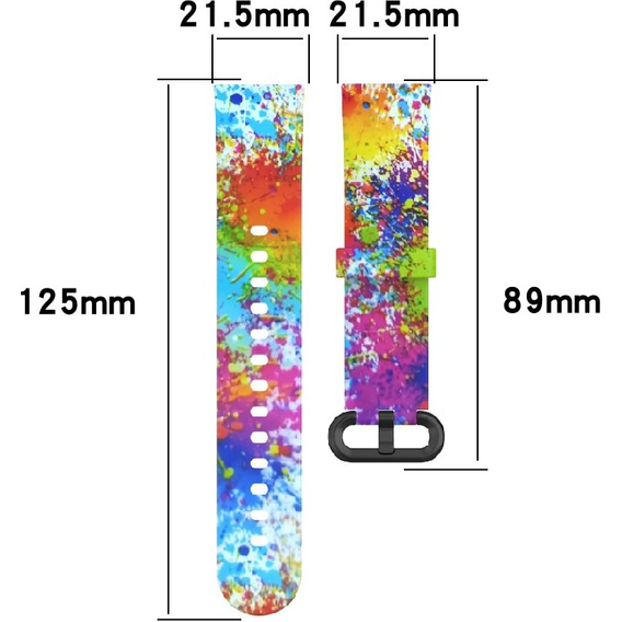 Pasek silikonowy do Xiaomi Mi Watch Lite, Colorful Print