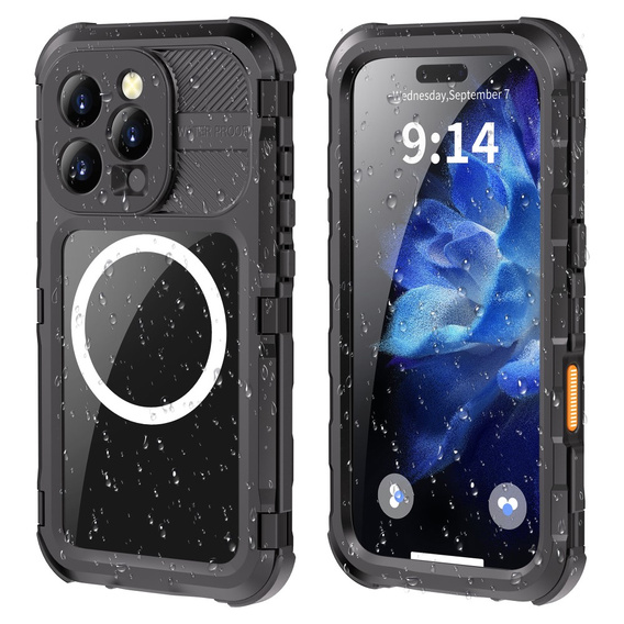 Etui Wodoszczelne IP68 do iPhone 16 Pro, SHELLBOX MagSafe, do pływania