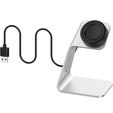 Aluminiowa Stacja Dokująca Ładowarka do Samsung Galaxy Watch 3/4/5/6/7 Active 2/Watch 5 Pro/Watch Ultra, Srebrna