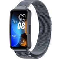 Bransoleta Milanese do Huawei Band 8 / Huawei Band 9 / Huawei Band 10, Szara