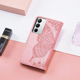 Etui z klapką do Realme C71, Butterfly, różowe rose gold