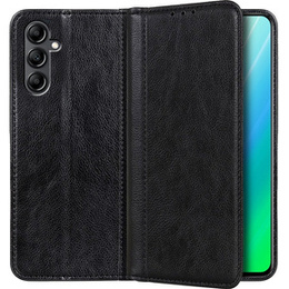 Etui z klapką do Samsung Galaxy A14 4G/5G, Split Leather, czarne