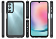 Etui do Samsung Galaxy A25 5G, Fusion Hybrid, przezroczyste / czarne + szkło 9H