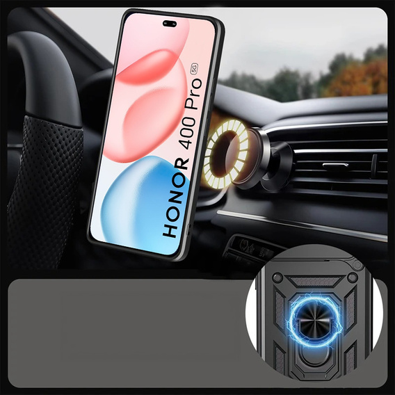 Etui pancerne do Honor 400 Pro 5G, CamShield Slide, czarne