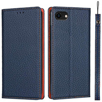 Skórzane etui do iPhone 7/8/SE 2020/SE 2022, ERBORD Grain Leather, granatowe