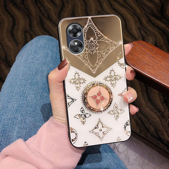 Etui Fashion do Oppo A17, różowe