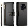 Etui z klapką do Realme 14 Pro+ 5G, Wallet Zipper Pocket, czarne