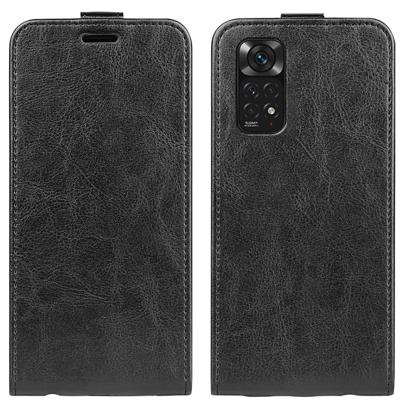 Etui z klapką do Xiaomi Redmi Note 11/11S, Flip, czarne