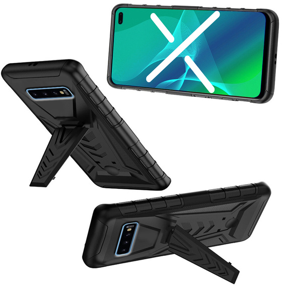 Etui Heavy Duty Hybrid do Samsung Galaxy S10 Plus, Black