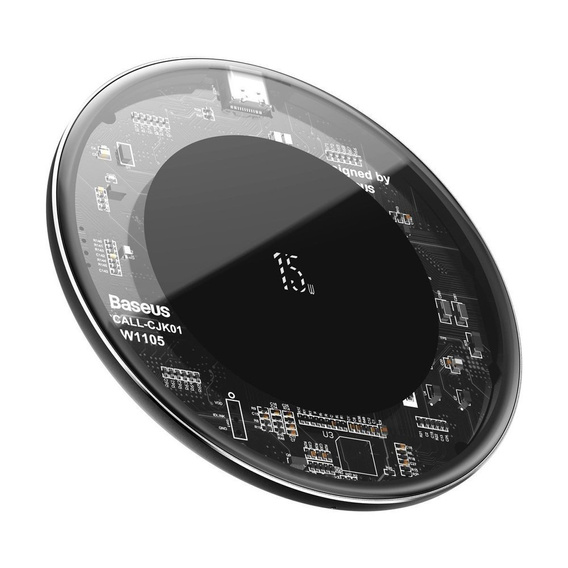 Baseus Simple Bezprzewodowa Ładowarka Indukcyjna 15W, Black