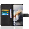 Etui z klapką do Motorola Moto G56 5G, Crazy Horse Wallet, czarne