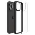 Etui Spigen do iPhone 15 Pro Max, Ultra Hybrid, Przezroczyste / Czarne ramki