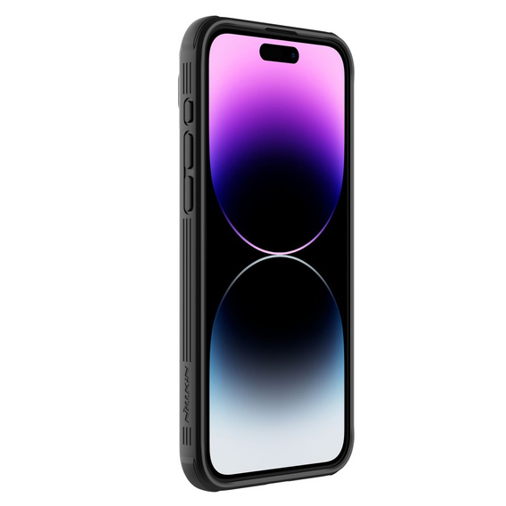 Etui do iPhone 15 Pro, pancerne Nillkin, CamShield Pro, Czarne