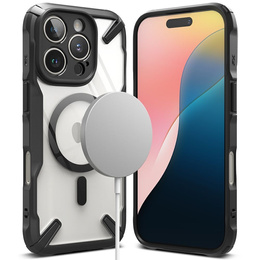 Etui Ringke do iPhone 16 Pro, Fusion X MagSafe, Przezroczyste / Czarne