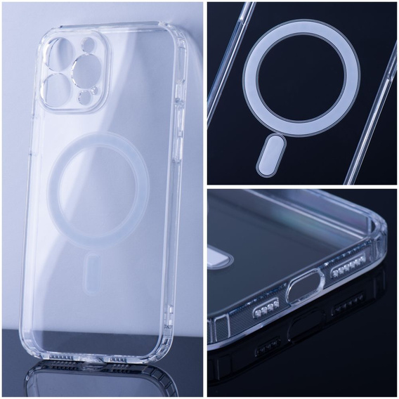 Etui Clear Mag Cover do iPhone 14 Pro Max, Transparent + Szkło 9H