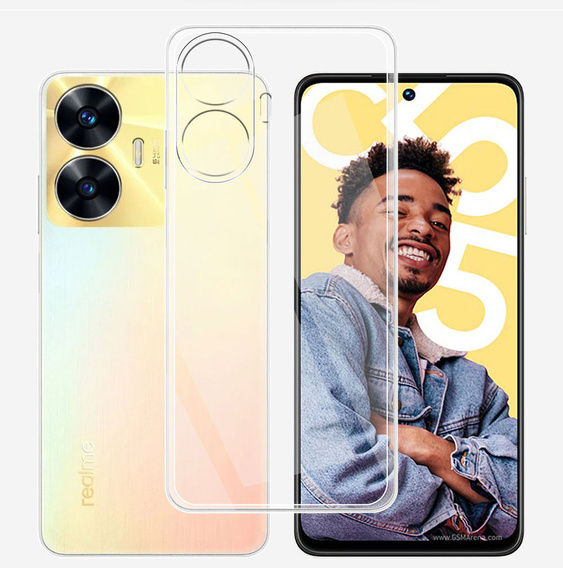 Etui cienkie do Realme C55, Slim, przezroczyste