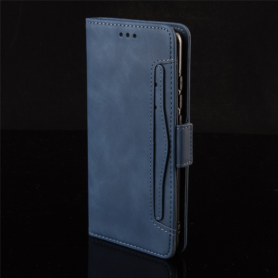 Etui z klapką do Oppo Reno 14, Card Slot, granatowe