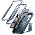 Etui pancerne do Samsung Galaxy S23, Dexnor Full Body (Two Frames), granatowe