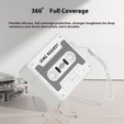 Etui silikonowe na Apple Airpods Pro 3, Kaseta Retro, szare