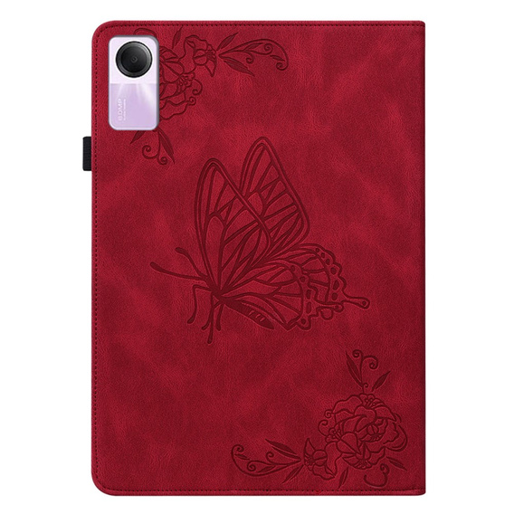 Etui do Xiaomi Redmi Pad SE 11", Motyle, czerwone