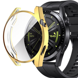 2w1 Etui z osłoną na ekran do Huawei Watch GT 3 46mm, Złote