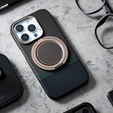 Etui BENKS Kevlar do iPhone 16 Pro, Magnetic Armor Pro Prestige Kevlar 600D Y065, do MagSafe, aktywny przycisk – brązowe
