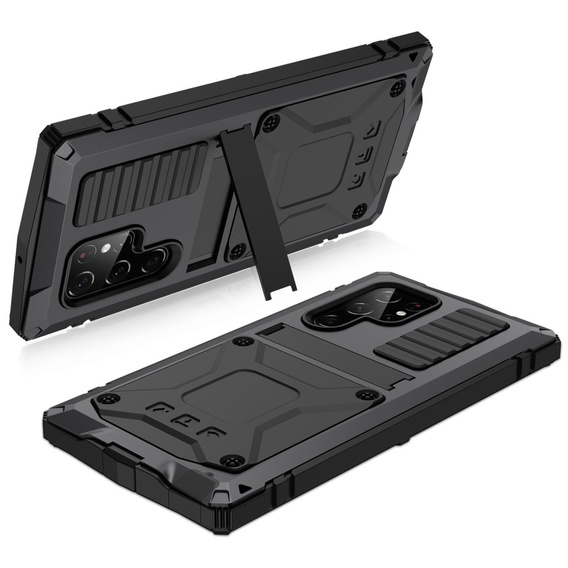 Etui Defender Kickstand do Samsung Galaxy S22 Ultra, Black