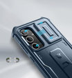 Etui pancerne do Samsung Galaxy S24 FE, Dexnor Full Body (Two Frames), granatowe