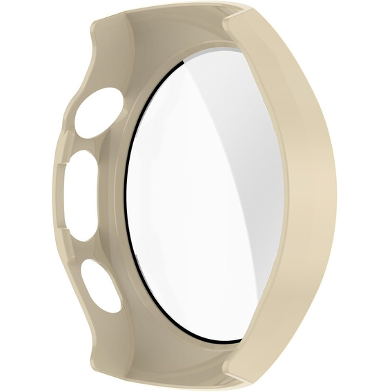 2w1 Etui + Szkło Hartowane do Huawei Watch 5 42mm, Beżowe