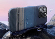 Etui do iPhone 15 Pro Max – magnetyczne z włókna aramidowego, niebieskie
