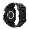 Pasek z Etui Spigen do Apple Watch 10 / 11 42mm, Rugged Armor Pro V2, Matte Black