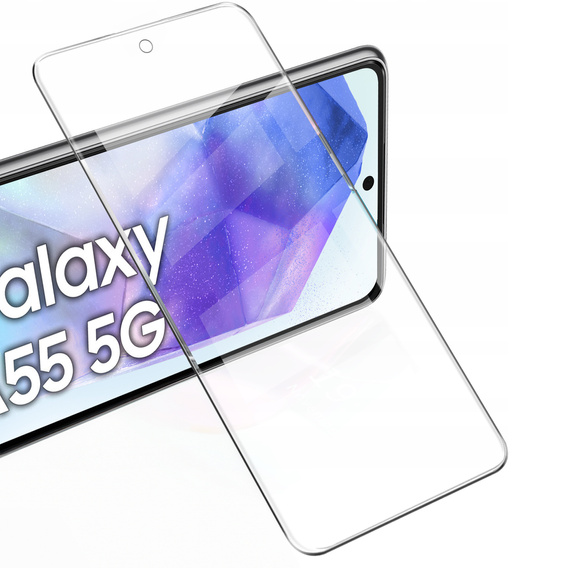 2x Szkło Hartowane do Samsung Galaxy A55 5G, ERBORD 9H Hard Glass, szybka