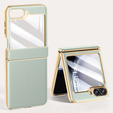 Etui Litchi Leather do Samsung Galaxy Z Flip6 5G, zielone