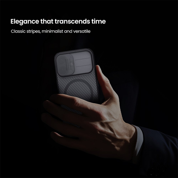 Etui Nillkin dla iPhone 17, CamShield Pro Magnetic, do MagSafe - czarne