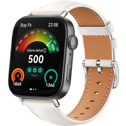 Pasek Skórzany do Huawei Watch Fit 4 / 4 Pro / 3, Beżowy