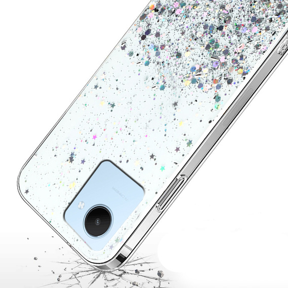 Etui do Realme C30 / Narzo 50i Prime, Glittery, przezroczyste