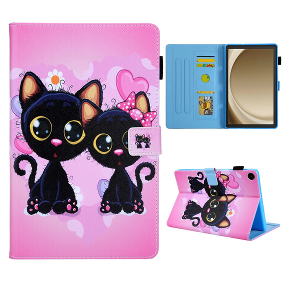 Etui do Samsung Galaxy Tab A9+ X210 / X215 / X216B, two cats