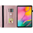 Etui do Samsung Galaxy Tab S10 Lite / S10 FE / S9 FE, Wallet Pen Slot, butterflies, Różowe
