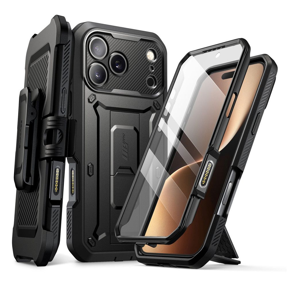 Etui Supcase do iPhone 17 Pro Max, Unicorn Beetle Pro, Black