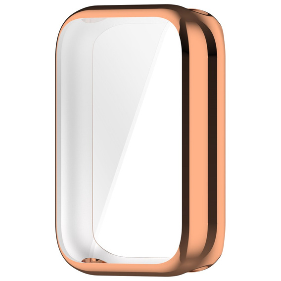 2w1 Etui z Osłoną na ekran do Xiaomi Smart Band 9 Pro, Różowe rose gold