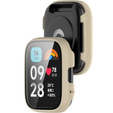 2w1 Etui + Szkło Hartowane do Xiaomi Redmi Watch 3 Active, Beżowy