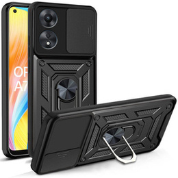 Etui pancerne do Oppo A78 4G, CamShield Slide, czarne