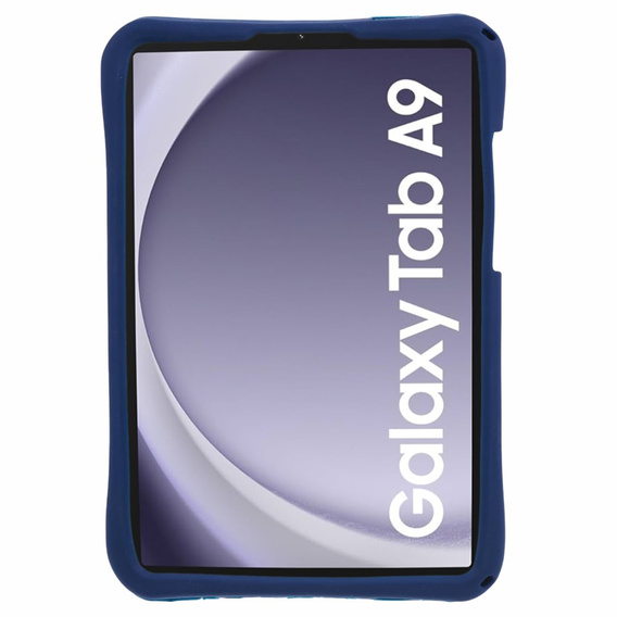 Etui silikonowe dla dzieci do Samsung Galaxy Tab A11/A9, z paskiem, Pancerne, Astronauta, Granatowe
