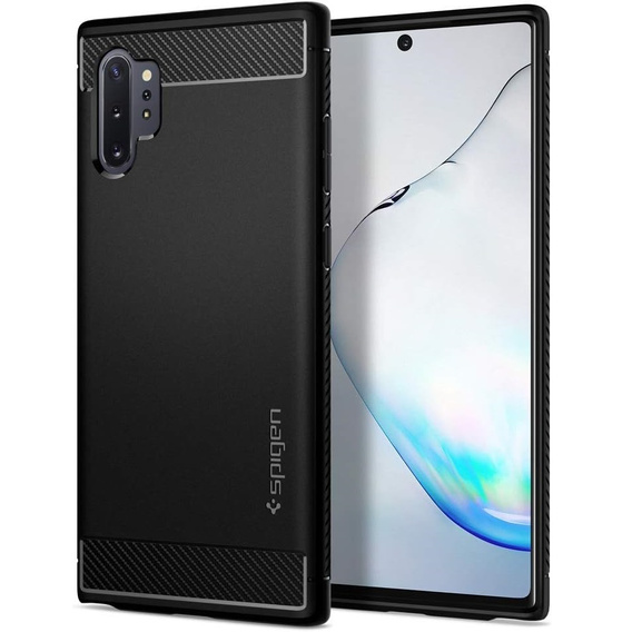 Etui Spigen do Samsung Galaxy Note 10+ Plus, Rugged Armor, czarne