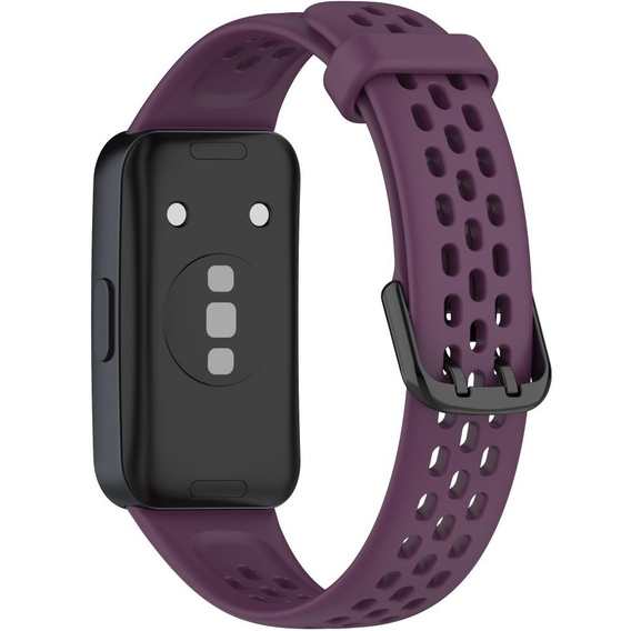 Pasek Silikonowy do Huawei Band 8 / Huawei Band 9 / Huawei Band 10, Fioletowy