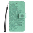 Etui z klapką do Xiaomi Redmi Note 12 4G, Mandala Flower, zielone