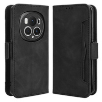 Etui z klapką do Honor Magic 6 Pro 5G, Card Slot, czarne