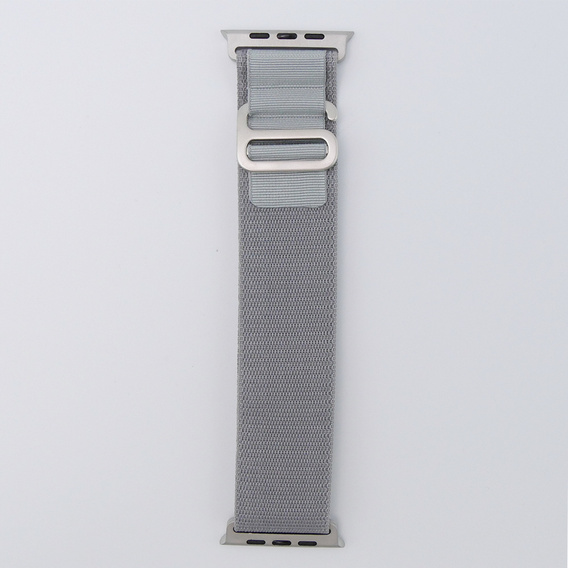 Pasek Nylonowy do Apple Watch 1/2/3/4/5/6/7/8/9/10/11/SE Ultra 1/2/3 42/44/45/46/49mm, Szary