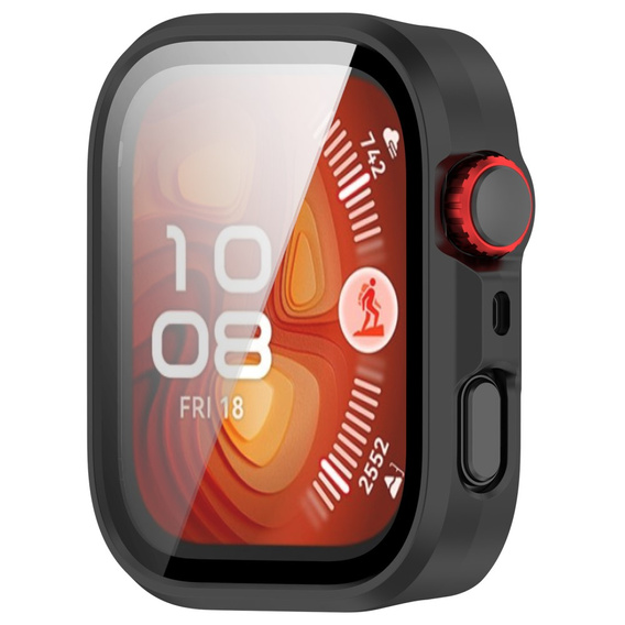 2w1 Etui + Szkło Hartowane do Huawei Watch Fit 4 Pro, Czarne
